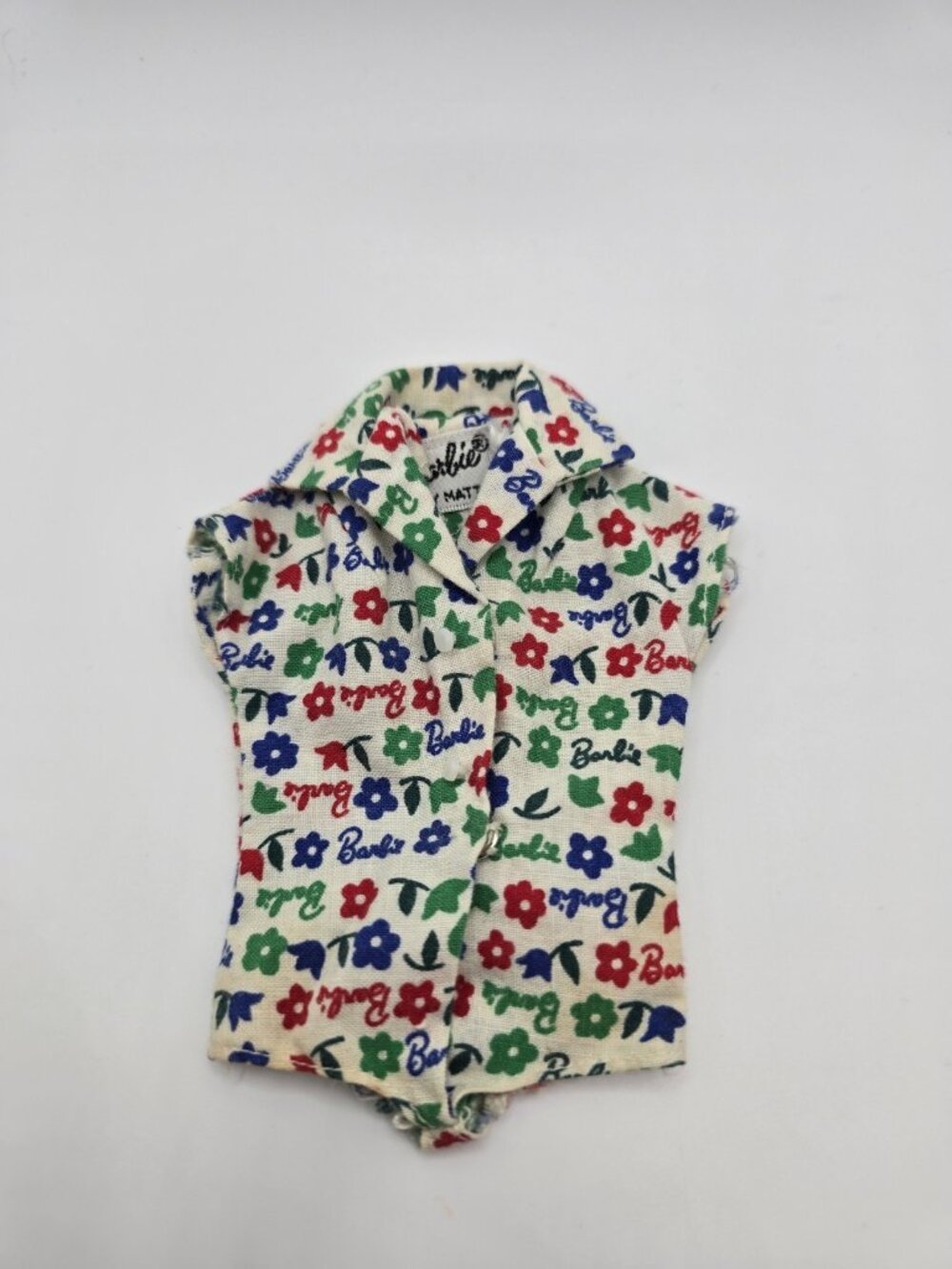 Vintage Barbie #1624 “Fun at the Fair” 1965 Shirt/Bodysuit Mattel- Some Stains